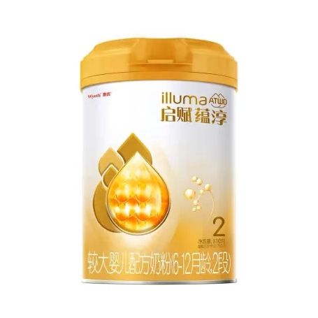 惠氏蕴淳较大婴儿奶粉2段(6-12月适用)810克*6罐